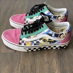 Vans Pink and Multicolor Women's Sneakers